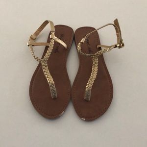 Gold sandals